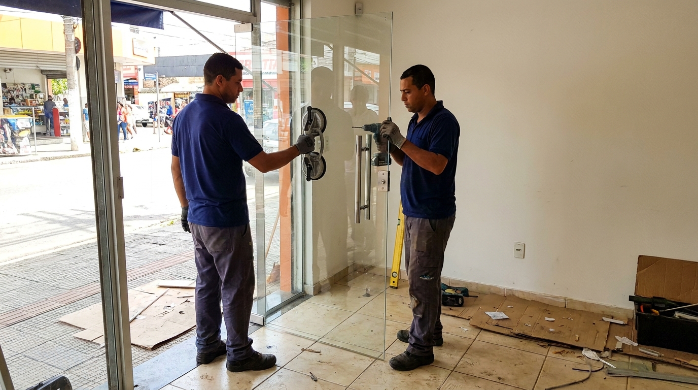 Portas em Vidro na Utinga, Belém‑PA